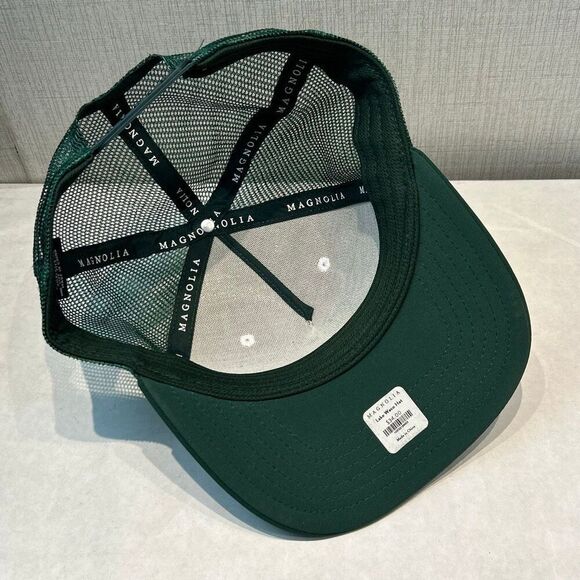 NEW Magnolia Lake Waco Trucker Hat Cap Snapback Adjustable Green White Silos - Picture 6 of 8